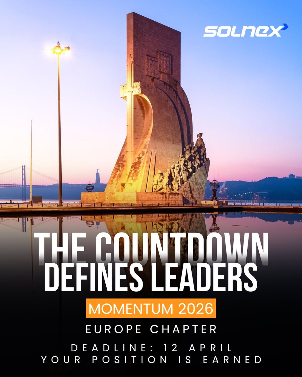 solnex25's tweet photo. The countdown defines leaders.
46 days remain to secure your place at Momentum 2026 – Europe Chapter.

Qualification Deadline: 12 April.
Exclusively for Mentor &amp; Above Rank Achievers.
 
Europe is calling. The stage is reserved for those who qualify.

#Momentum2026 #EuropeChapter https://t.co/x9nC5ObVBO