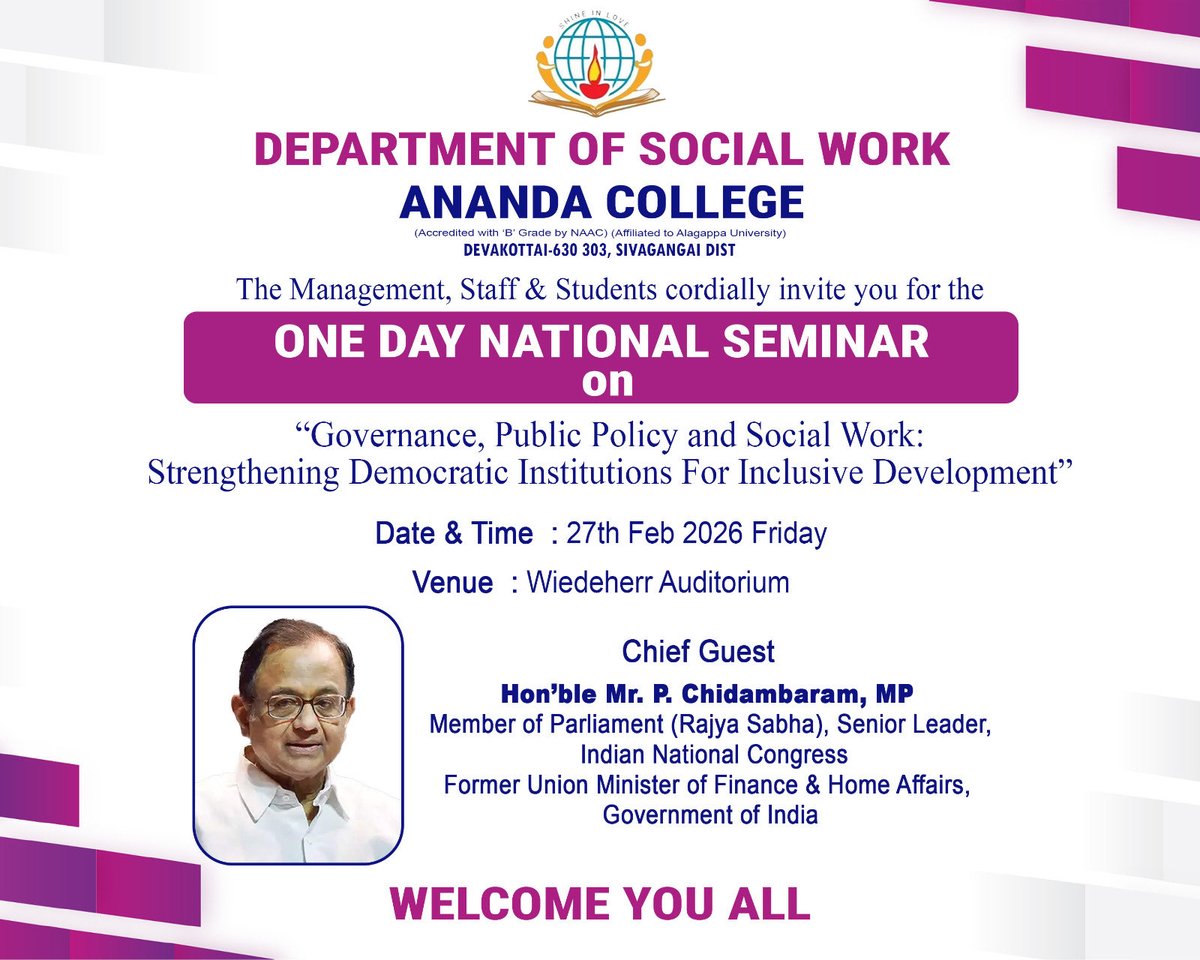 P. Chidambaram tweet media