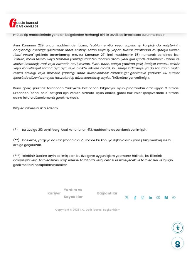 vergiusulkanunu's tweet photo. “yazılım programlarının yayınlanması ve oyun programı yazımı faaliyetinde olduğu,firma tarafından uygulama içindeki "sanal coin"lerin X firması üzerinden kullanıcılara satışının gerçekleştirildiği,belge düzeni ve elde edilen gelirin vergilendirilmesi”
#özelge #coin #btc #Binance https://t.co/HOBrjHqY5d