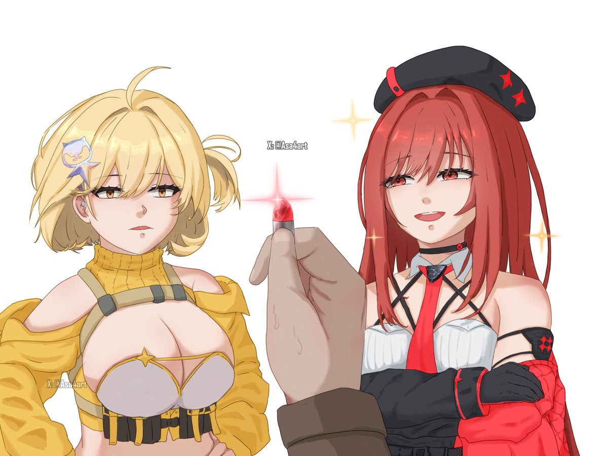 Rapi: "Our chil-"
SKK: "Look! A vapaus bullet!"

#NIKKEfanart #NIKKE