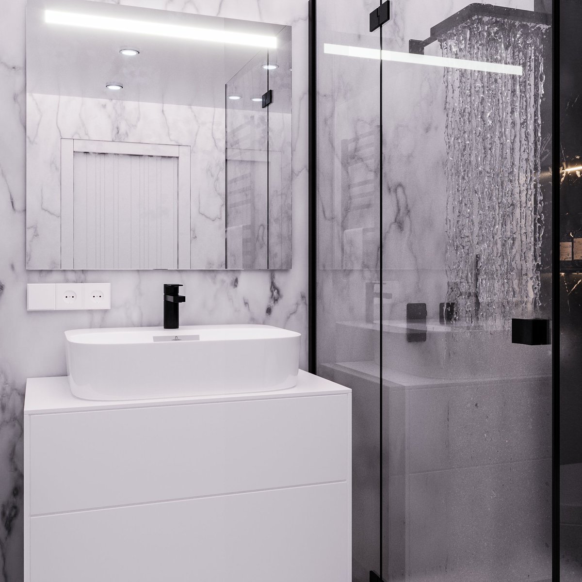 mhamidi73's tweet photo. Bathroom 
Software #3dsmax #corona #Photoshop 

#Interiordesign #modeling https://t.co/rdrsupfijw