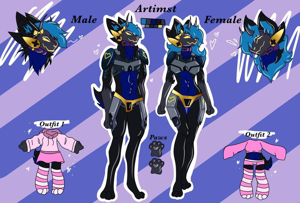 Artemis the Dragon Protogen tweet media
