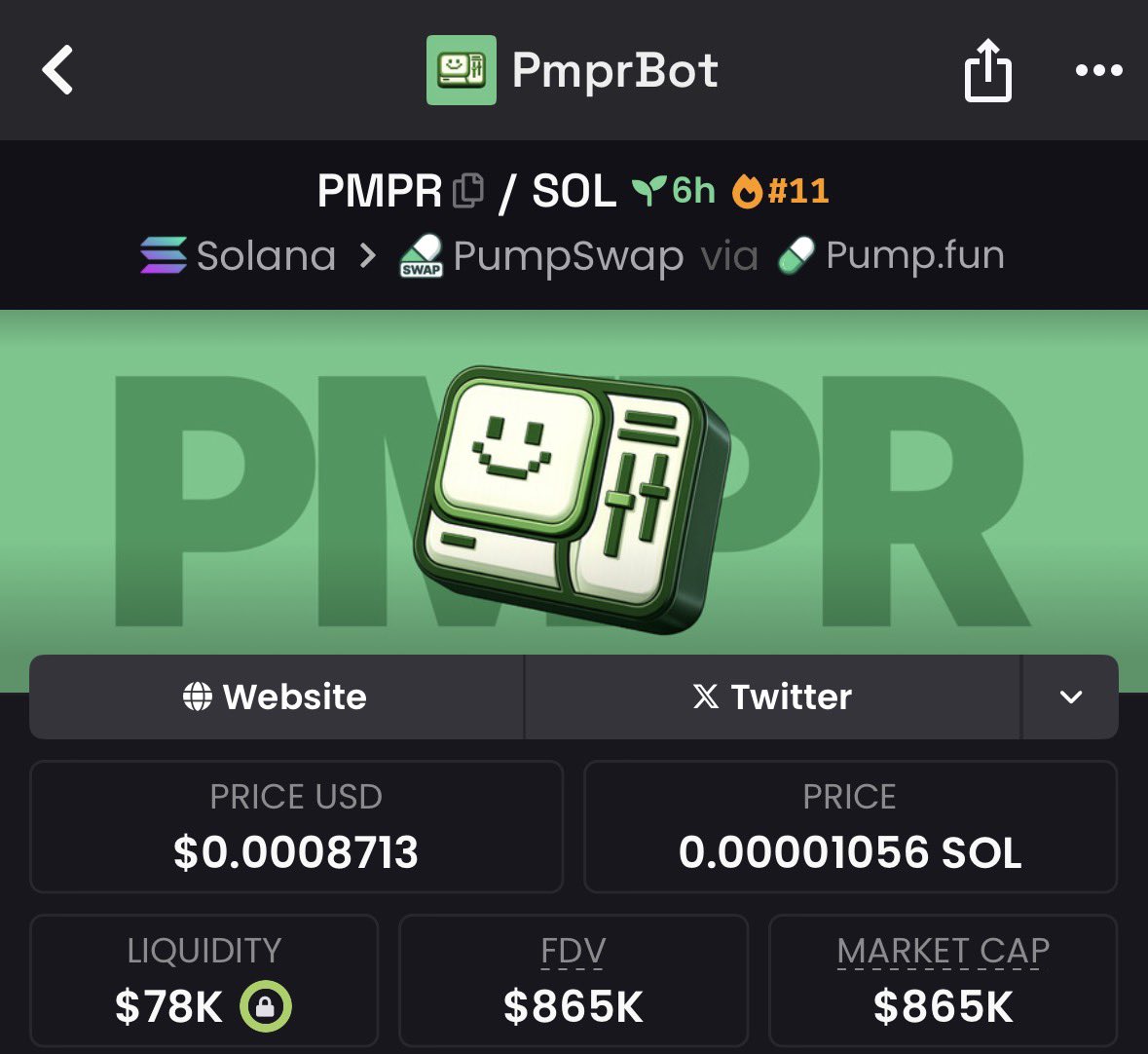 privacyisntdead's tweet image. bought $Pmpr before going to sleep at 120k mc now its at 900k mc, easiest money ive made in my sleep