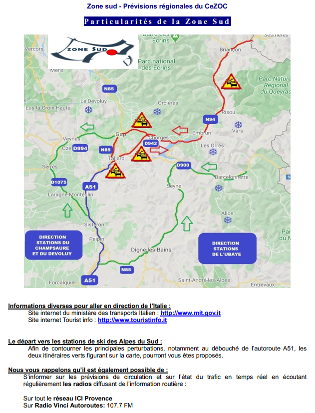 cezocsud's tweet photo. Prévisions de circulation de la Cellule Routière Zonale Sud pour le week-end des vacances d'hiver du 27 février au 01 mars 2026. https://t.co/fKrThEQ5MF