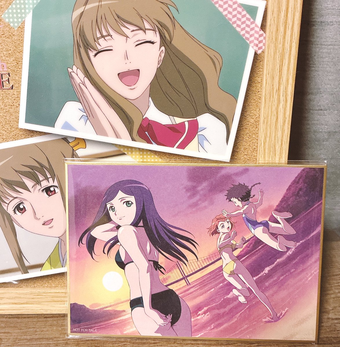 特典の色紙けっこういいね👍 後ろの藤乃さんも大喜びです