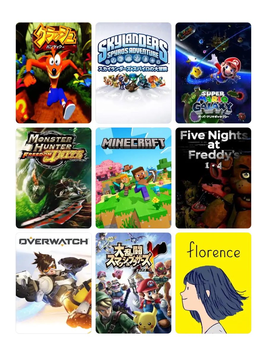 #私を構成する9つのゲーム

本当は絶対入れたいけどマイナーすぎて検索引っ掛からなかったタイトルもいくつか…。

でもこれらが間違いなく自分を構成しているだろうと確信持てる9作を選びました。