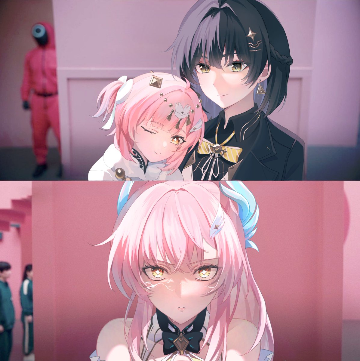 イカゲームパロ🔫🍘  エイメス&amp;漂白者
 #鳴潮  #WutheringWaves   #Aemeath