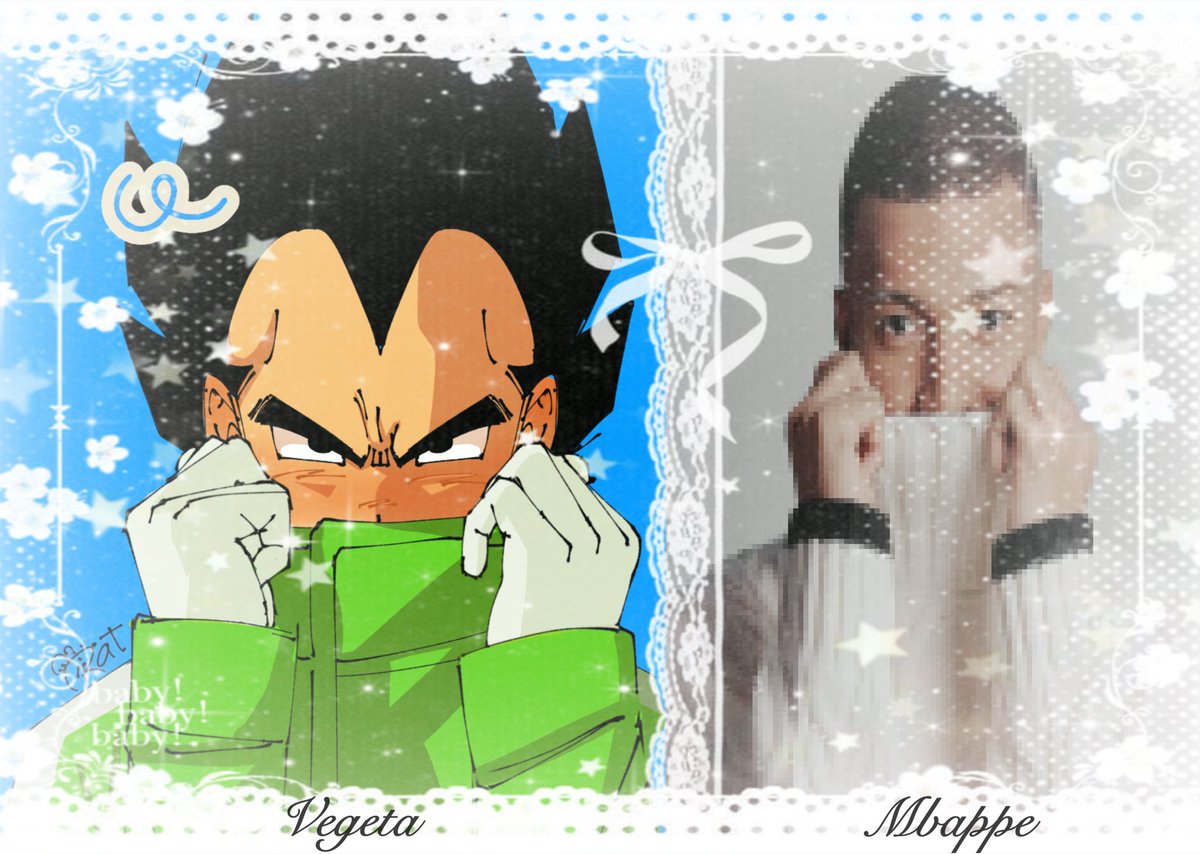 I dont even care anymore heres vegeta x mbappe collab #DragonBall