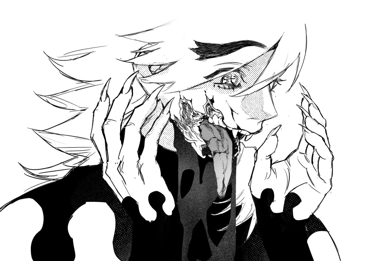 ax0057_'s tweet photo. ⚠️G向nsfw
说真的原作这一幕的舌头没露出来好可惜啊🥹……太色了…… https://t.co/LZncWuNShB