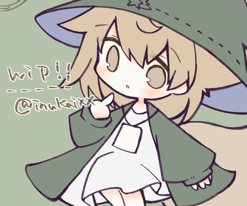 「WIP!skeb絵かいてます～!」|犬飼/さかなのマーチ【BOOTH新作追加/名古屋コミティア【D-24】】のイラスト