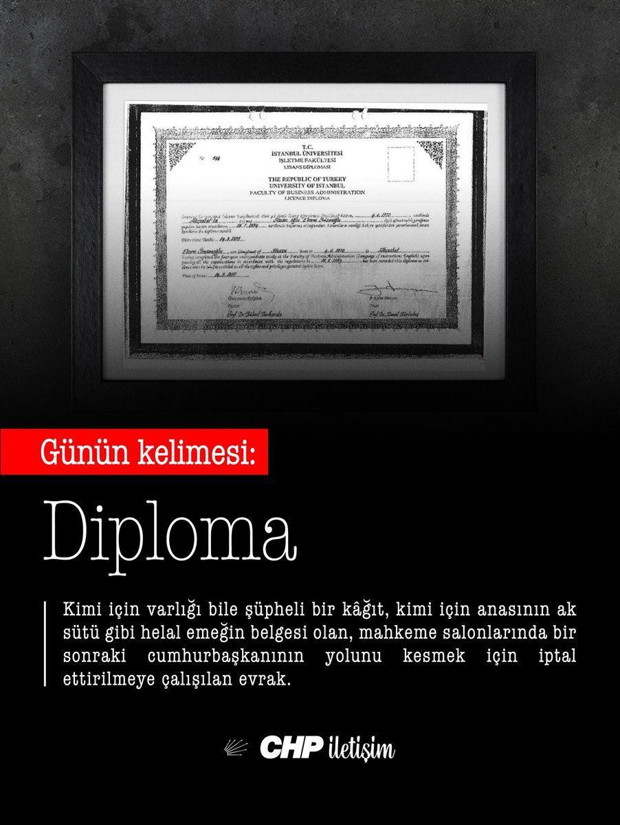 Günün kelimesi: Diploma