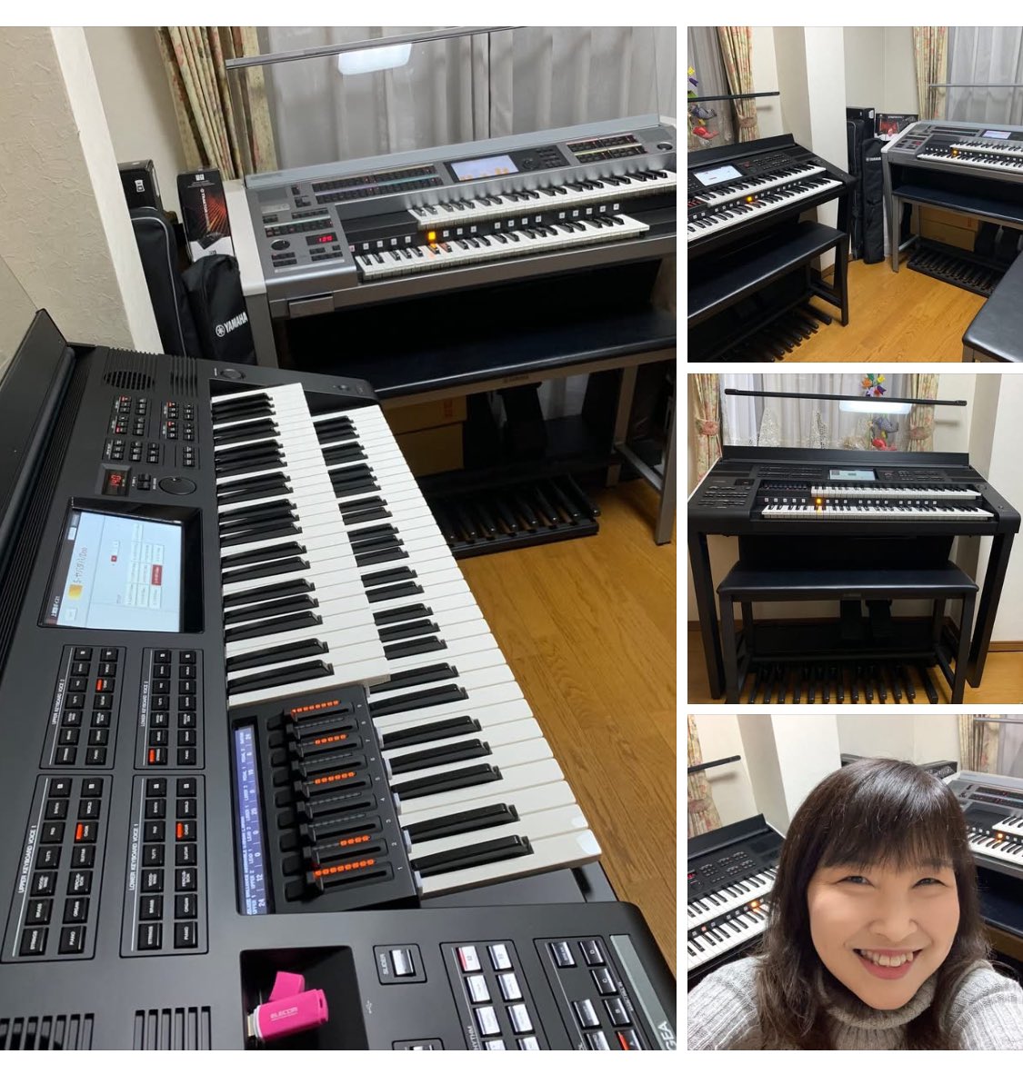 YukoKawada69347's tweet photo. #ELS03XR、本日納入🎶
iPhoneと同じく感覚で操る＾＾
適当���作ったリズムから新しいメロディが✨
今回は2台持ち👍03で新しい世界に入れた嬉しさ😉
牛の歩みを小走りに💨演奏も頂戴し頑張ります👍
03川田ワールドお楽しみに❣️

#エレクトーン #Electone #ELS03シリーズ #ELS03XR #03に出会った #ヤマハ https://t.co/pNjL5hOLWr