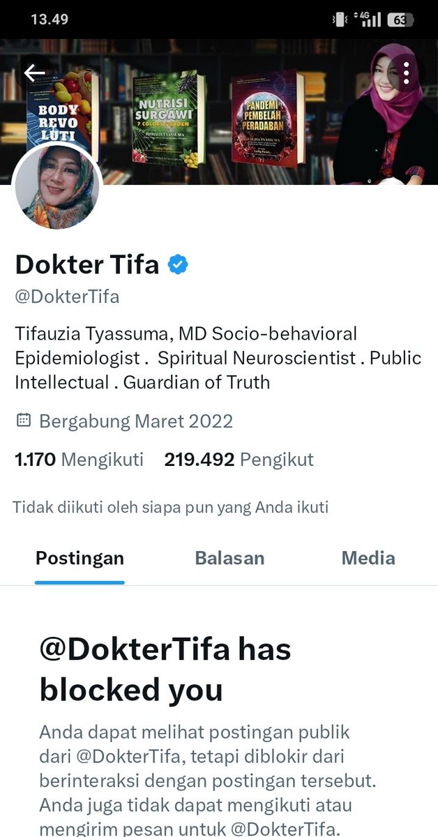 Mata_langit90's tweet photo. @PngAdilnR4kyt Karena takut, makanya MAJIKAN DARI AKUN INI NGEBLOK SAYA, TAKUT SAMA KEBENARAN YG HAKIKI, MALU SAMA JILBAB 🤣 https://t.co/GA5NHLS8iV