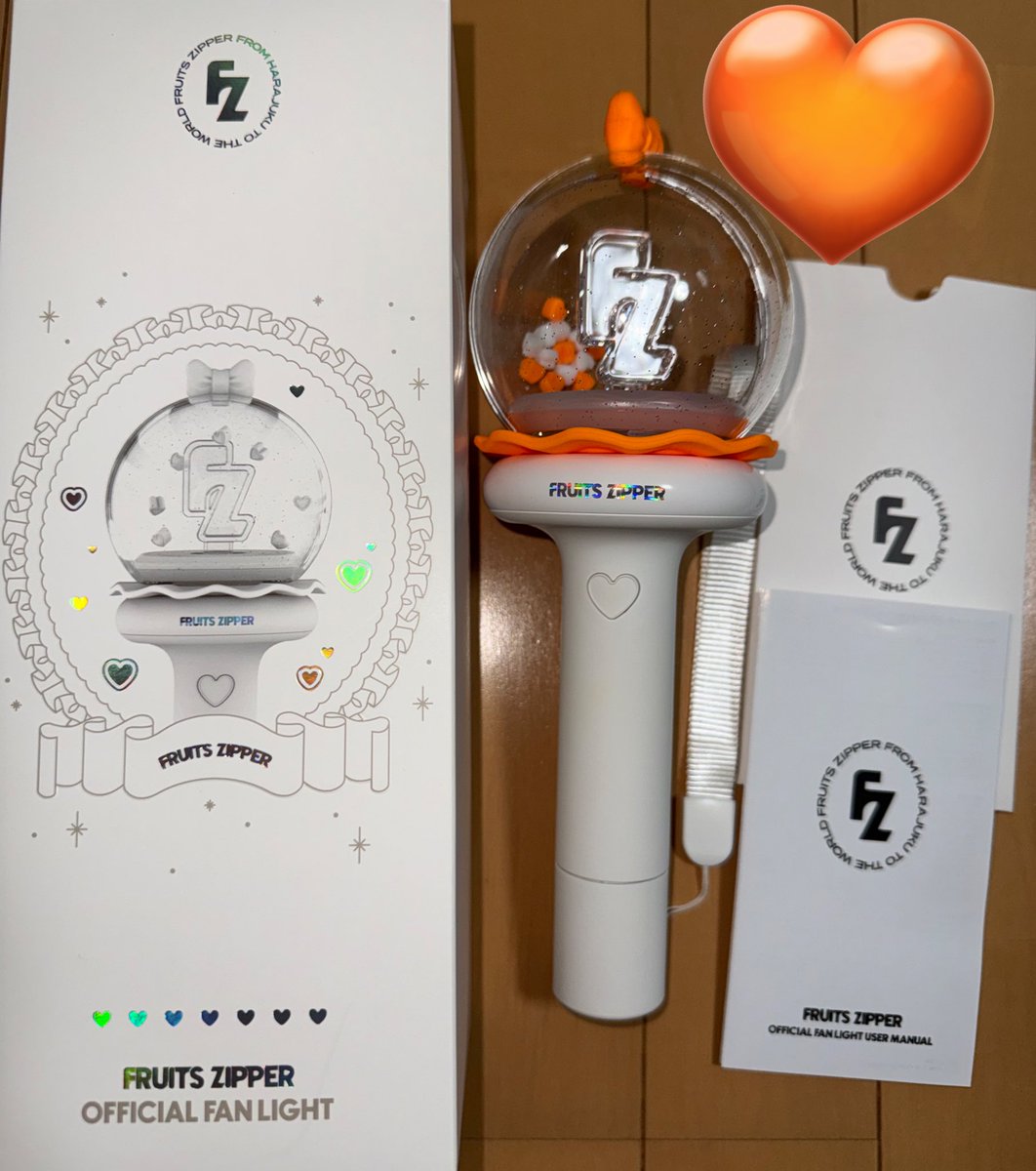 FRUITS ZIPPER 公式ペンライト カスタムパーツ付 お譲りします( ˇωˇ