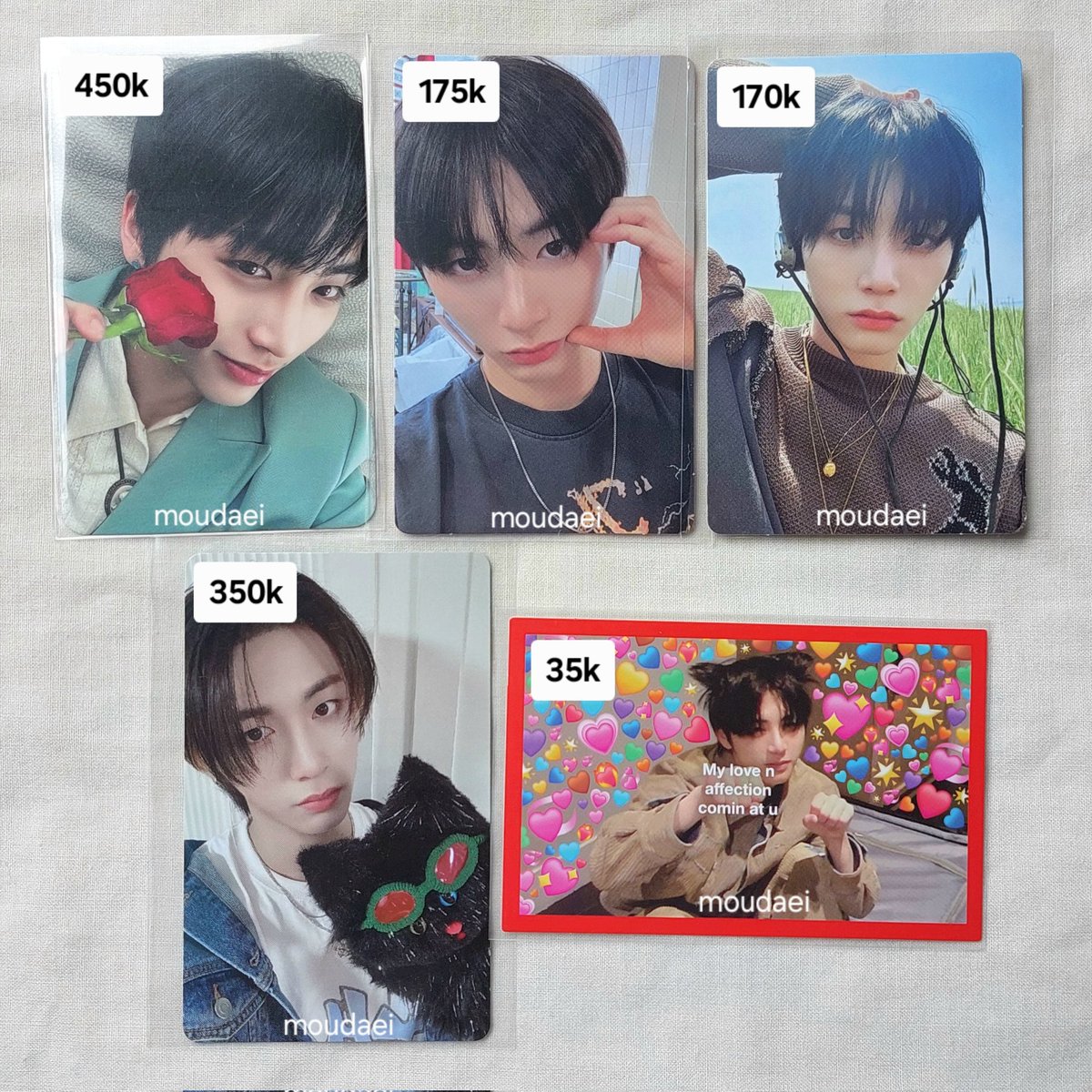 moudaei's tweet photo. wts / ina

♥︎ photocard boynextdoor taesan leehan jaehyun riwoo

— dom jakarta
— price exclude adm fee &amp; packing 
— dm to claim!

t. want to sell pc bonedo sungho myung myungjae woonhak who crunch why moody dazed letter how earth wind fire id meme card qq music sticker kit https://t.co/F8XR34UPIy