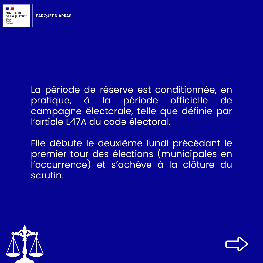 procureurArras's tweet image. Focus sur la réserve électorale avant les élections municipales.
#Election2026 #réserve #justice