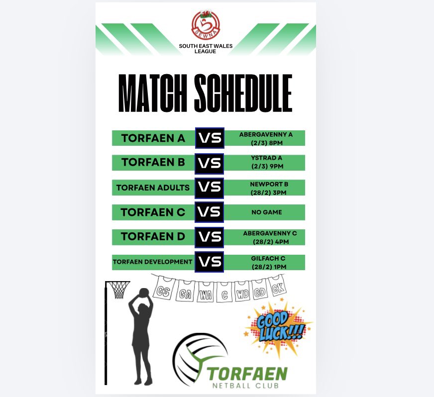 Torfaen Netball Club tweet media