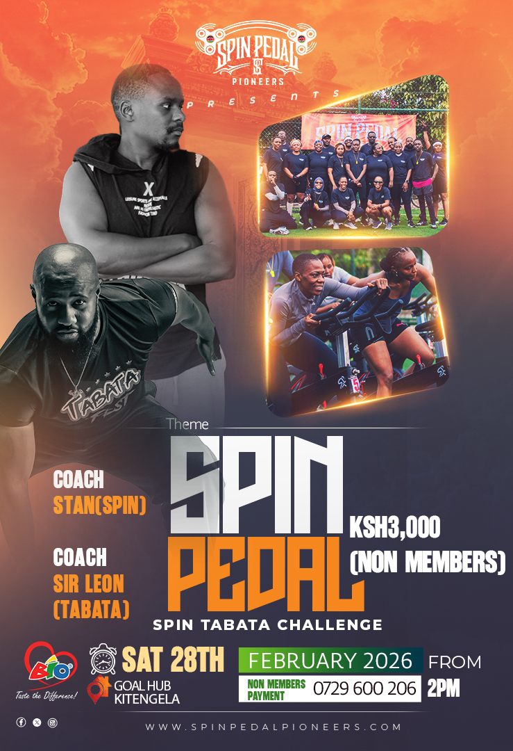 spin_pedal's tweet photo. This Saturday we don’t just spin… we bring the ENERGY, the VIBES, and the RESULTS! 🎶🔥
Lets turn up for SPIN TABATA CHALLENGE.
Hii ni mbayaaaa🔥 https://t.co/S8ZQWEPsX2