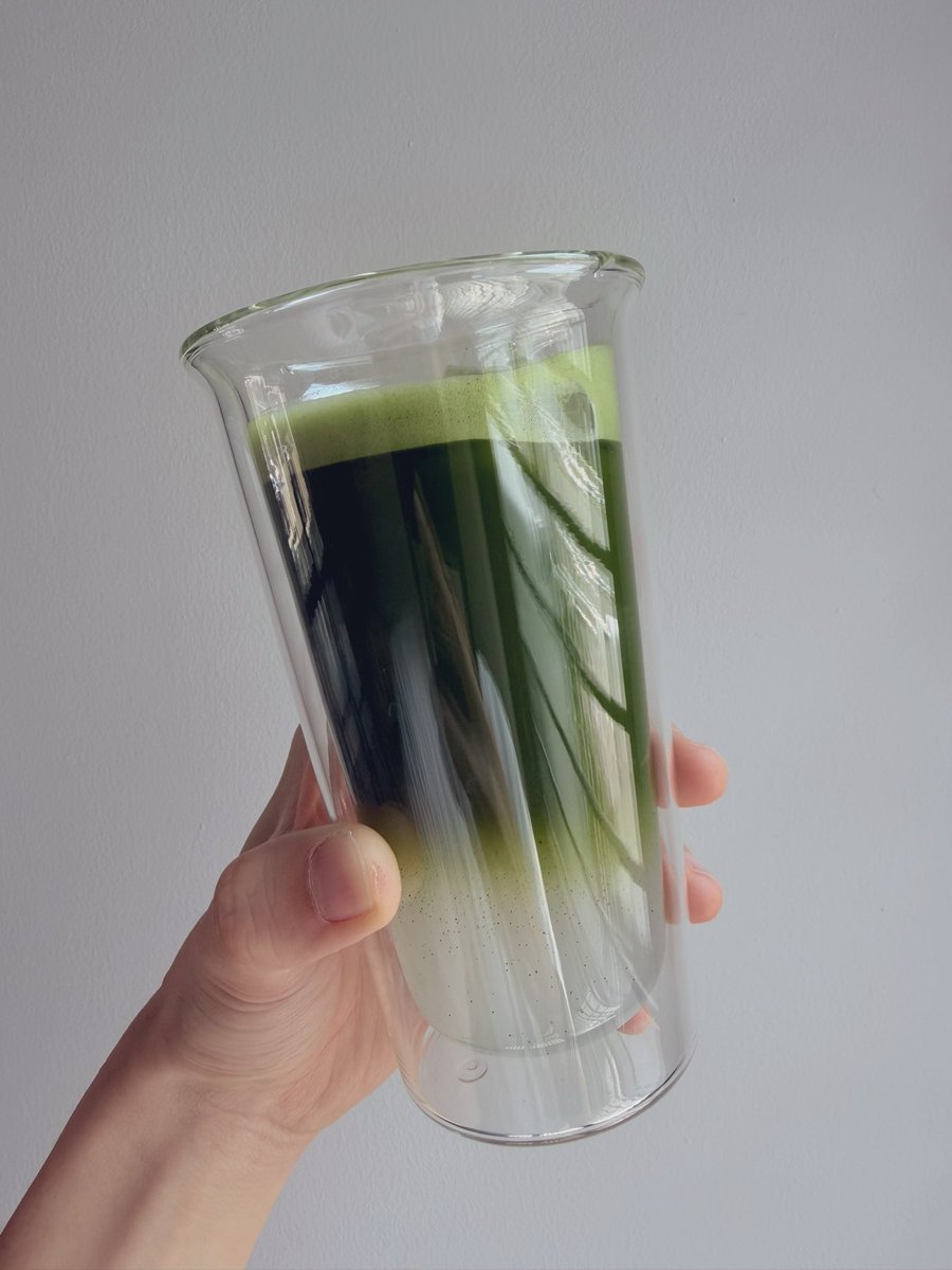 ฝากนักชงมัทฉะฝึกหัดด้วยครับ แก้วแรกมาแว้ว 🍵