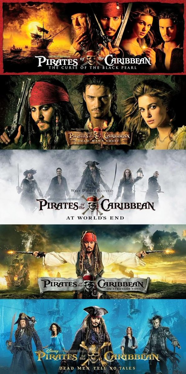 JuanGar97991712's tweet photo. La mejor saga de la historia #piratasdelcaribe #piratesofthecaribbean #jacksparrow #barbossa #davyjones #elizabethswam #willturner #jamesnorrintong #barbanegra #salazar #JohnnyDepp #orlandobloom https://t.co/gBV5ZTFGQ1