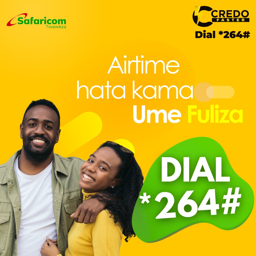 Surprise each other with #airtime 😍👩‍❤️‍💋‍👨
Put a smile on someone today! 

Simply Dial *264#
Choose option 2
Buy airtime for any amount above Ksh 5 ✅🤗

#credofaster #wcw #star264hash #jointhewave