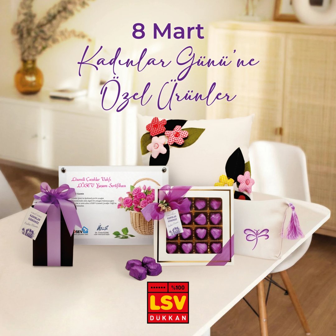 Kadınların üretimde, yaşamda ve toplumsal dönüşümde yarattığı değeri büyütmek için siz de 8 Mart hediyenizi lsvdukkan.com'dan seçin💫
Atölyelerimizde emek veren lösemili çocuklarımızın annelerine destek olurken, kadın dayanışmasının iyileştirici gücünü çoğaltın💜