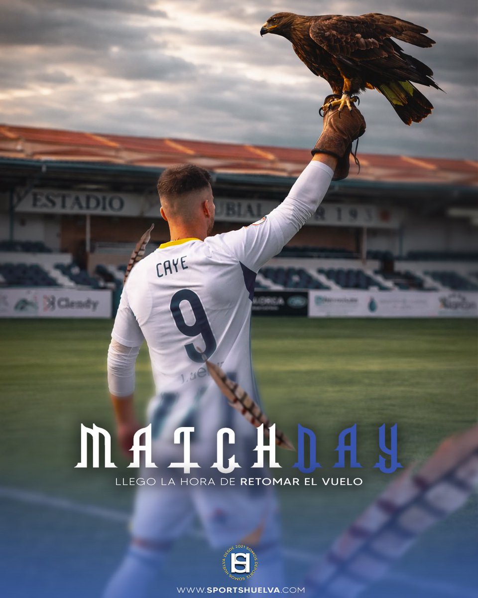 ⚽️ 𝐌𝐀𝐓𝐂𝐇𝐃𝐀𝐘

🦅 𝑳𝒍𝒆𝒈𝒐́ 𝒍𝒂 𝒉𝒐𝒓𝒂 𝒅𝒆 𝒓𝒆𝒕𝒐𝒎𝒂𝒓 𝒆𝒍 𝒗𝒖𝒆𝒍𝒐 

#SomosDeporteSomosHuelva