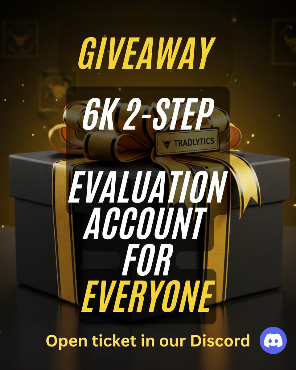 🎁 Free $6K Account For Everyone 

STEPS 👇 to follow:

1⃣  Like, Retweet and Tag 3 traders  

2⃣ Claim here by opening a ticket here: discord.com/invite/8NVf7BR…