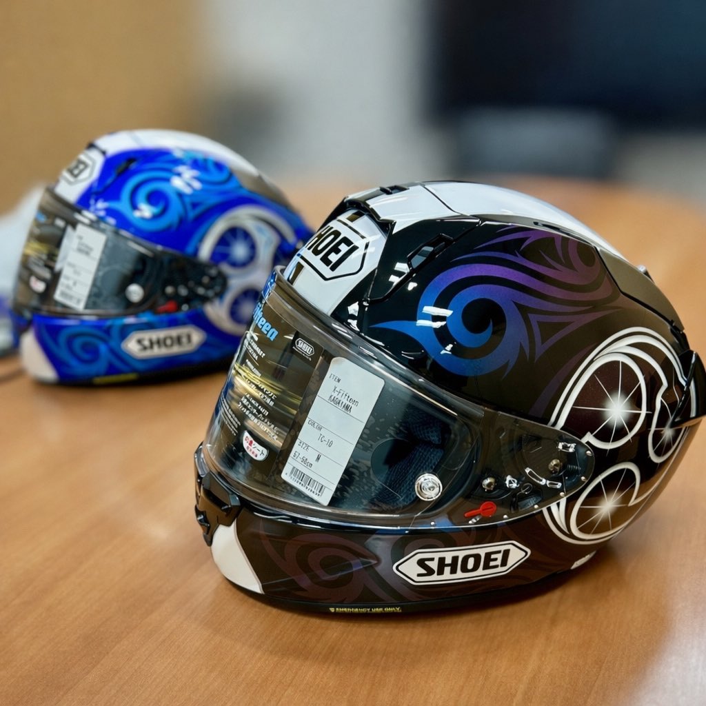 SHOEI・X-Fifteen・KAGAYAMA やっと発表出来た〜 今回は2色展開 初代