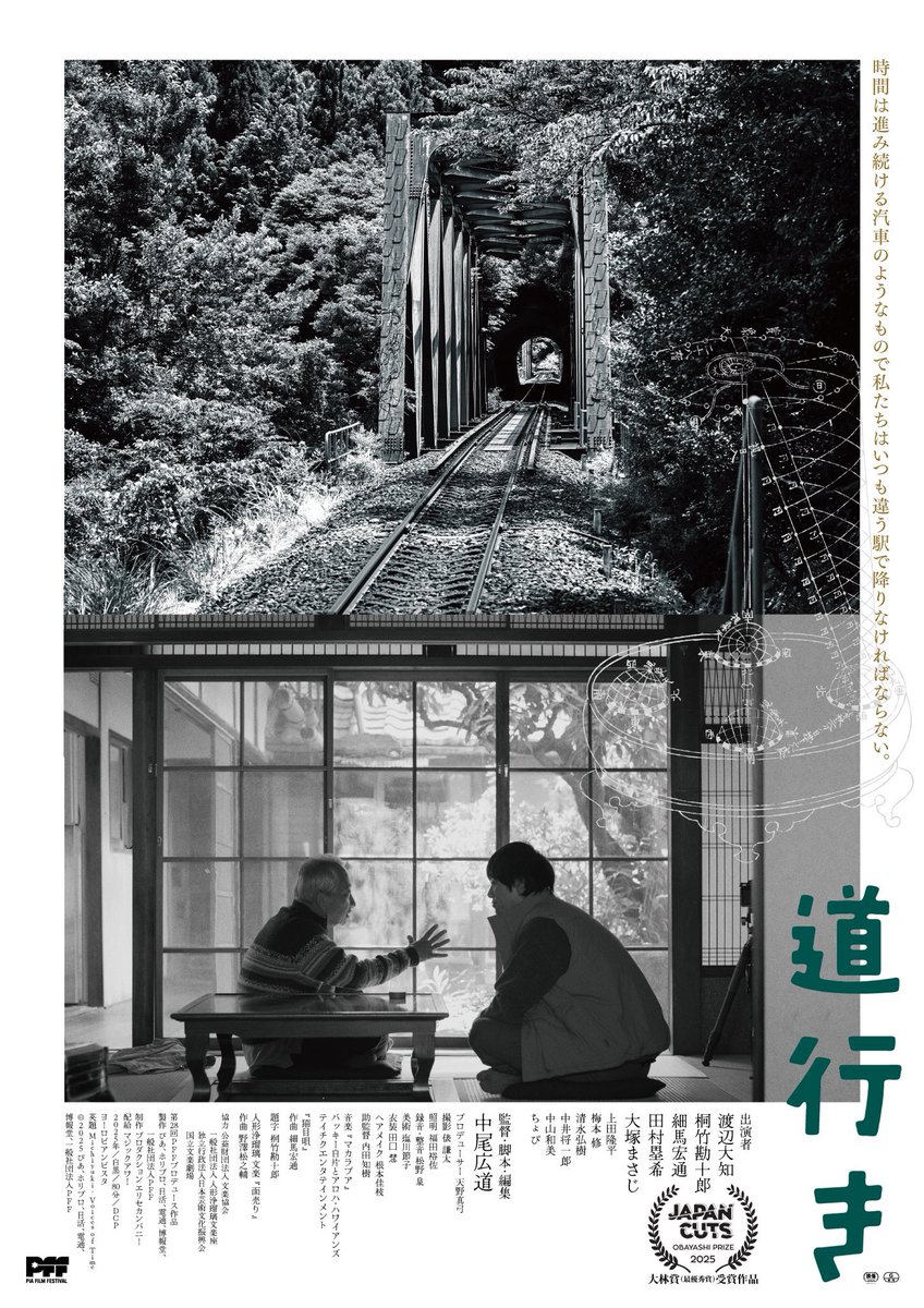 奇しくも続けて観た「道行き」も家と時間の話であった。まちあるきで時空間が歪む感覚が映像になったような面白さ。細馬さんが出ているのは知ってたけど、完全に〝俳優〟として出演されていて驚く（冒頭のクレジットでは二番目！）。劇中歌「猫目唄」は音源化されるんかな。ライブではいつか聴けそう。