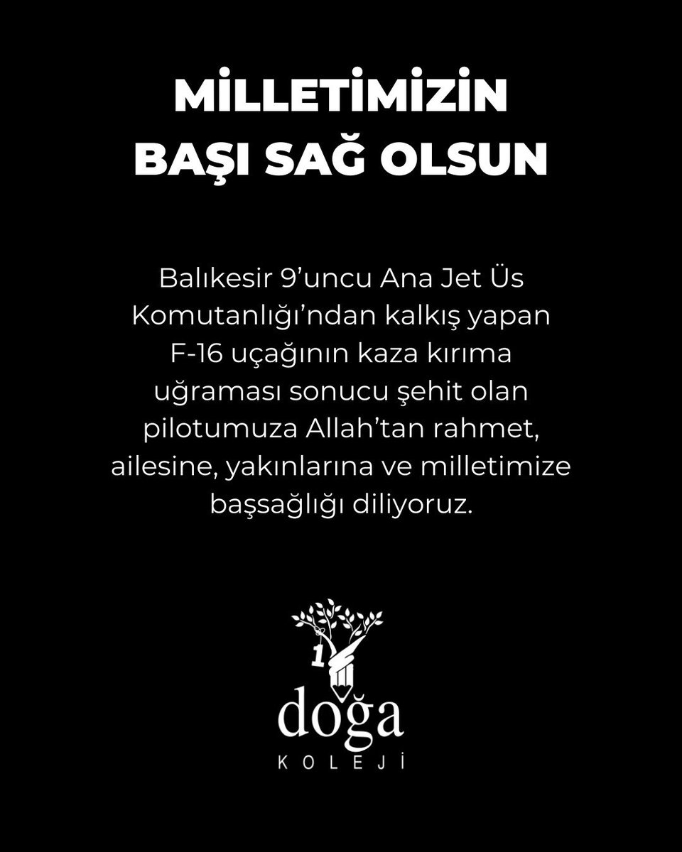 DogaOkullari's tweet photo. Başımız sağ olsun. https://t.co/xDUNIruK6g