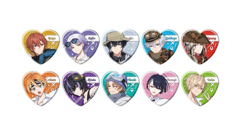 グッズ情報】 『18TRIP』ハート型缶バッジが本日よりアニメイト店舗に
