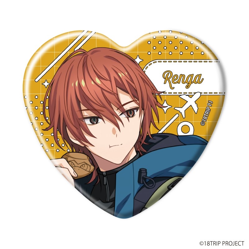 グッズ情報】 『18TRIP』ハート型缶バッジが本日よりアニメイト店舗に