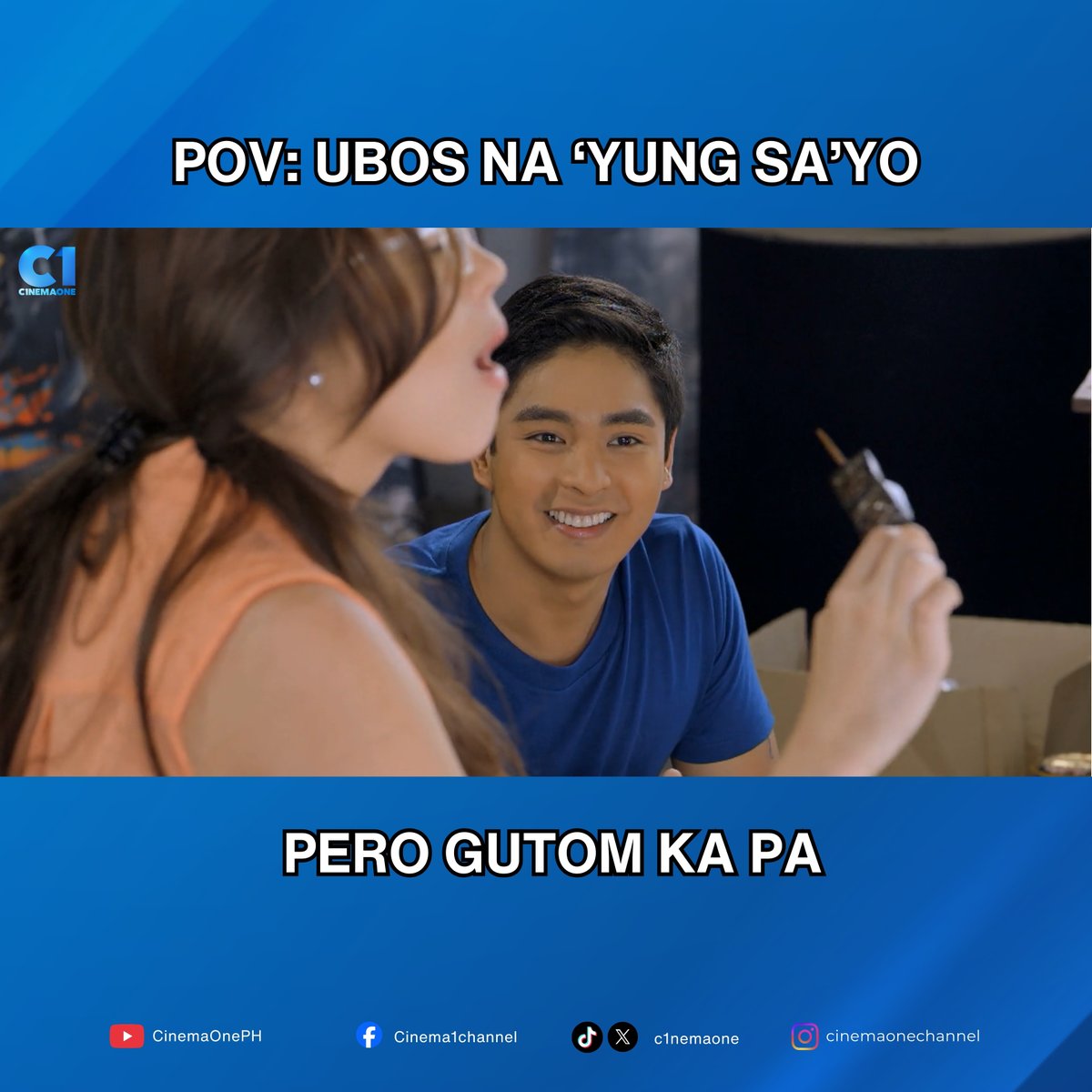 Penge! 😭

🎥 A Moment In Time
🌟Catch your favorite local movies here on Cinema One! 💙
Available on Sky Cable Ch 56, Cignal Ch 45, GSat Ch 14, &amp; other provincial cable operators.
And follow our social media accounts for free full movies and more! 🎬