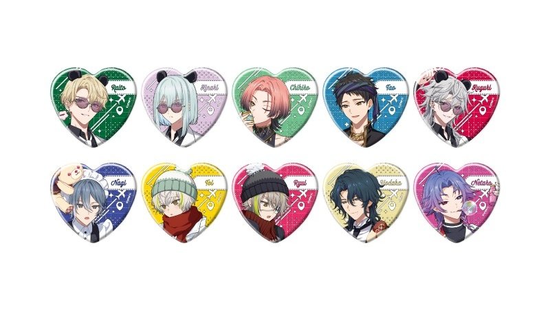 グッズ情報】 『18TRIP』ハート型缶バッジが本日よりアニメイト店舗に