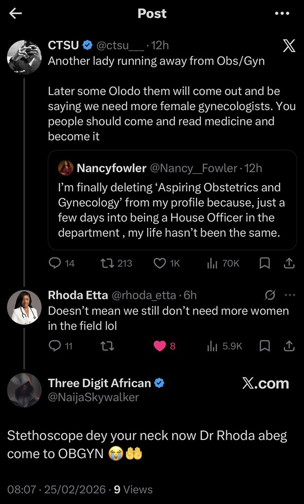 ctsu___'s tweet image. You guys are not going people on Twitter😅😅
They no wan leave Dr Rhoda neck