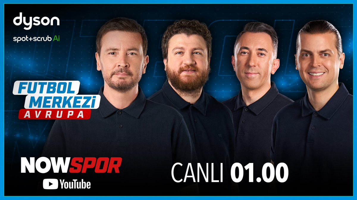 nowsportr's tweet photo. Şampiyonlar Ligi��nde Juventus-Galatasaray maçının yorumları, Okan Buruk’un basın toplantısı ve İtalya’ya canlı bağlantılar Futbol Merkezi Avrupa’da!

📍 İstanbul
🎙️Ersin Düzen
🎙️Uğur Karakullukçu
🎙️Erbatur Ergenekon

📍 Torino
🎙️Veli Yiğit

📲 https://t.co/OQYfTe3WaZ

#dyson https://t.co/mkmEHmLpOr