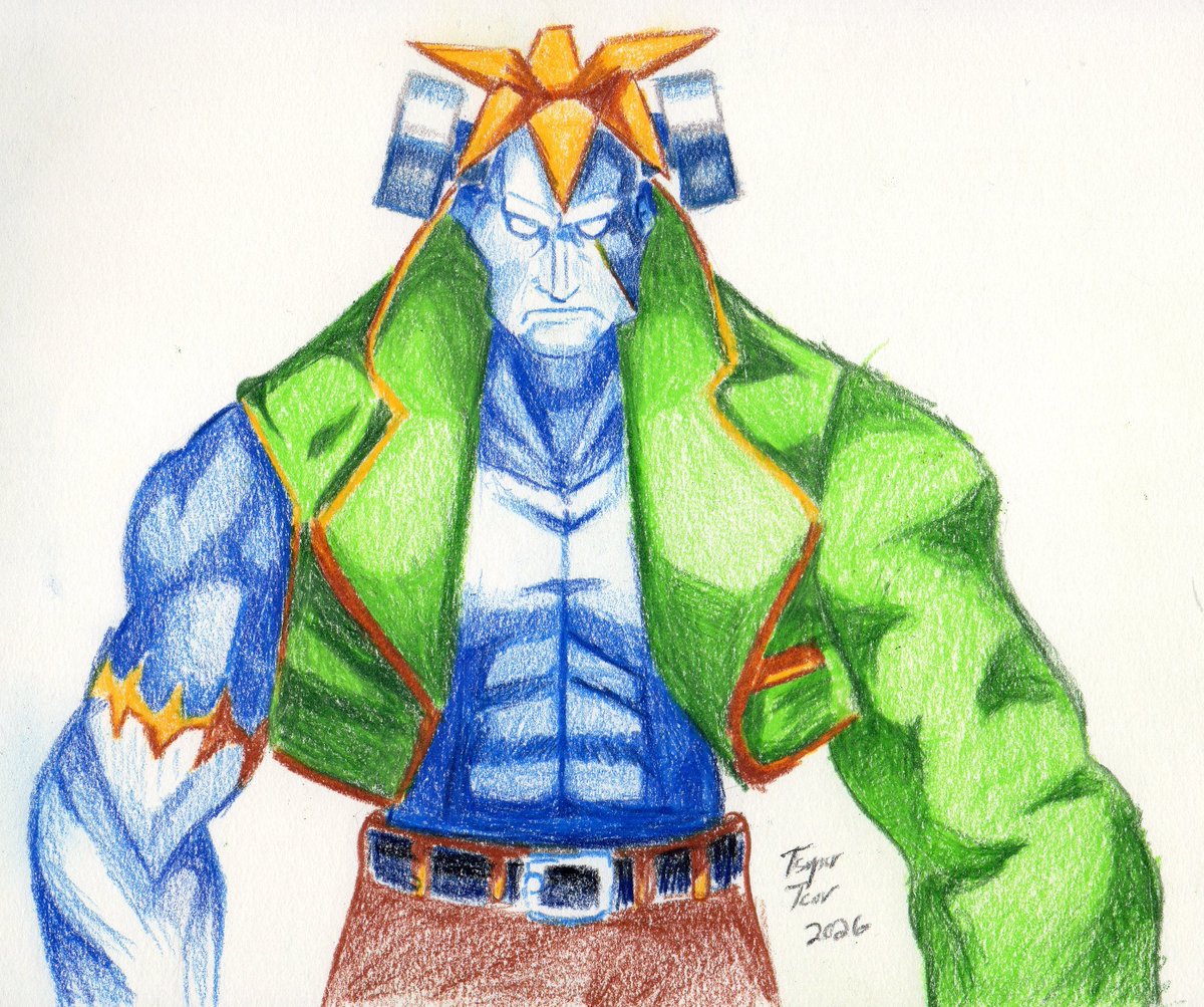 Color pencil study, please excuse the arms #Darkstalkers