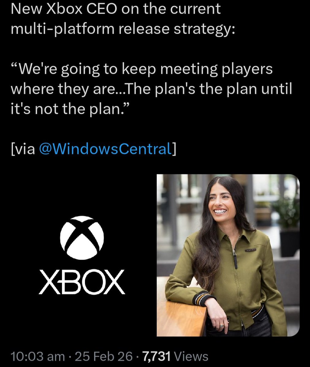 TTomcat98632's tweet image. #Bots are STUPID.

They think this message means the return of Exclusives LOL

She said we will continue to meet the players where they are. MEANING they are sticking with the multiplatform strategy.

Then gave the bots FALSE hope by saying that's the plan until it's not