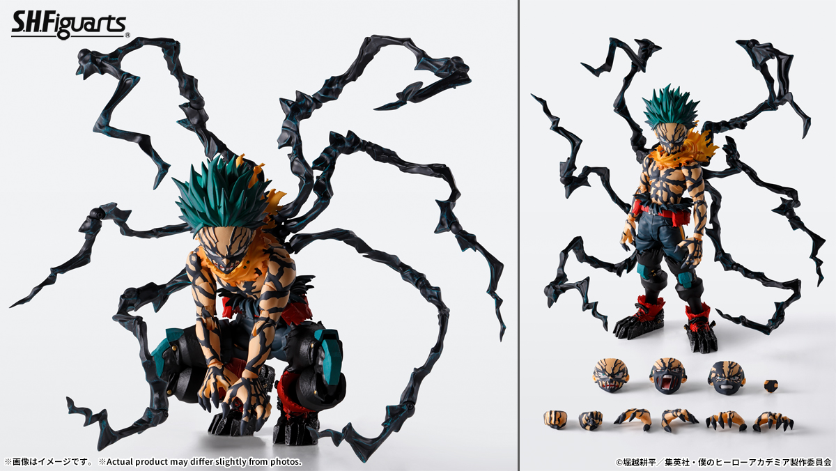 【締切迫る】

アニメ『僕のヒーローアカデミア』より
「S.H.Figuarts オーバーレイデク」は魂ウェブ商店で3月1日(日)23時受注締切！
🛒ご予約お忘れなく→ p-bandai.jp/item/item-1000…

背中の黒鞭には可動軸が仕込まれ、ダイナミックなアクションが決まる！
#heroaca_a #ヒロアカ #ヒロアカアーツ