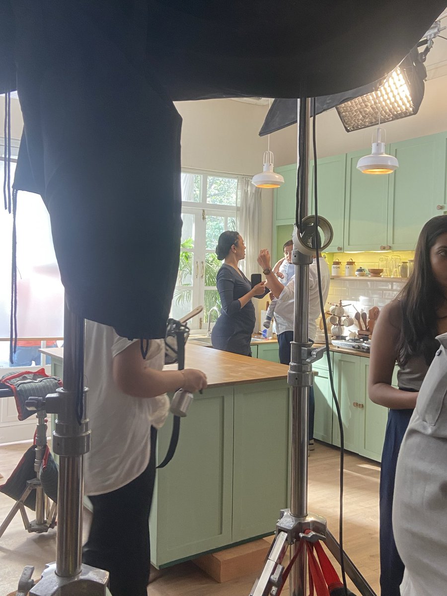 THEAASHAY's tweet photo. Meeting Producer/Friend on set! 🥰 https://t.co/nPBaXZYCrE