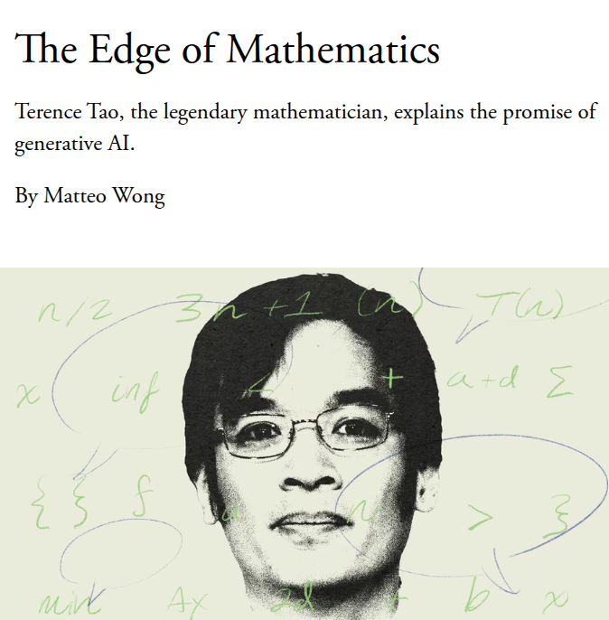 Mathematician Terence Tao explained how AI is solving Erdős math problems. 

Researchers can now analyze thousands of scenarios simultaneously instead of focusing on just one.

The Atlantic published a piece. 

When humans solve math, they learn a lot from the journey, but AI