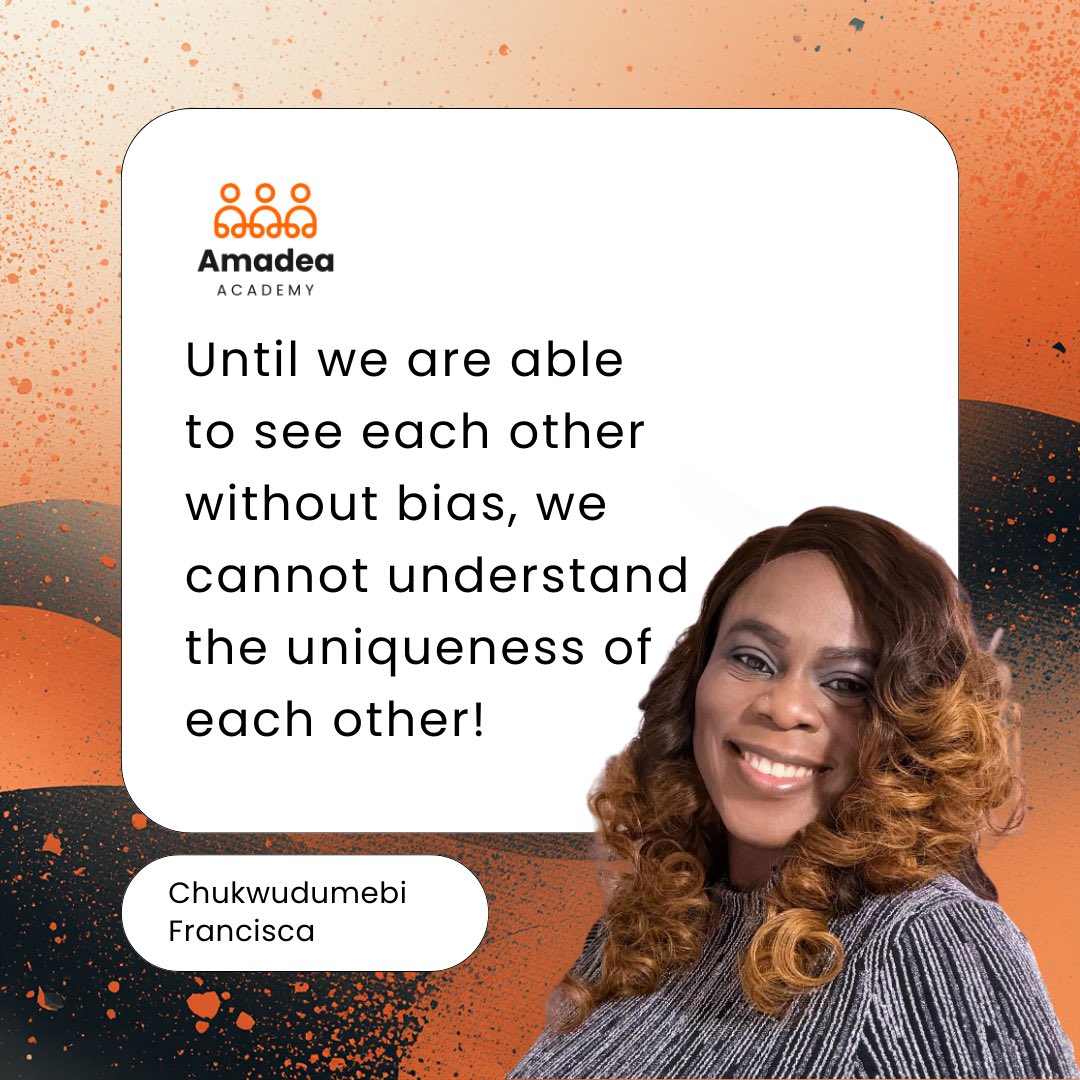amadeaacademy's tweet image. We cannot understand uniqueness if we see each other through bias.

Inclusion starts with perception.

Different minds. Equal value.

#Inclusivity #Neurodiversity