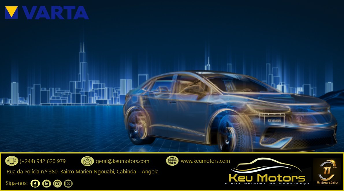 keumotors's tweet image. Baterias VARTA qualidade alemã disponível na sua oficina de confiança em Cabinda.
Keu Motors, a sua oficina de confiança, todos os serviços auto de A a Z.
#KeuMotors #Cabinda #CastrolAutoService #Multimarcas #VARTA