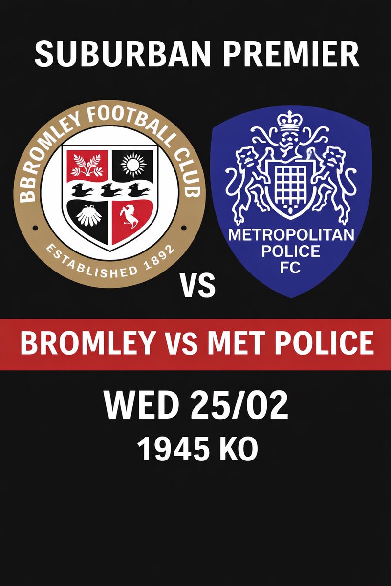 MpfcReserves's tweet photo. Next up
We travel to play Bromley in the league ⚽️👮 https://t.co/Bs0y5YFbqq