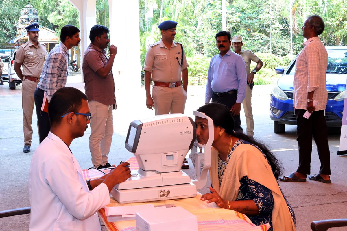 TindistPolice's tweet image. திருநெல்வேலி மாவட்ட காவல் வளாகத்தில் காவல்துறையினருக்கு இலவச கண் பரிசோதனை முகாம்.

#TirunelveliPolice
#FreeEyeCamp
#PoliceWelfare
#DrAgarwalsEyeHospital
#HealthCamp
#VisionCare
#PoliceFamilyWelfare
#CommunityCare
#Tirunelveli
#TamilNaduPolice