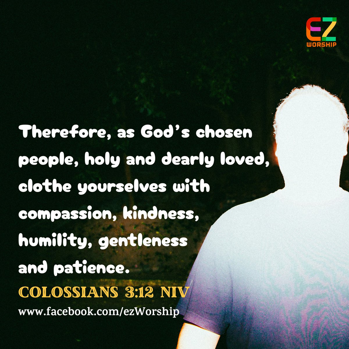 danlopez11's tweet photo. Colossians 3:12 NIV
Therefore, as God’s chosen people, holy and dearly loved, clothe yourselves with compassion, kindness, humility, gentleness and patience. 
#BibleVerseOfTheDay #VerseOfTheDay #Devotion  #ingBiblia #kapampangan https://t.co/9LDKVwFhhp