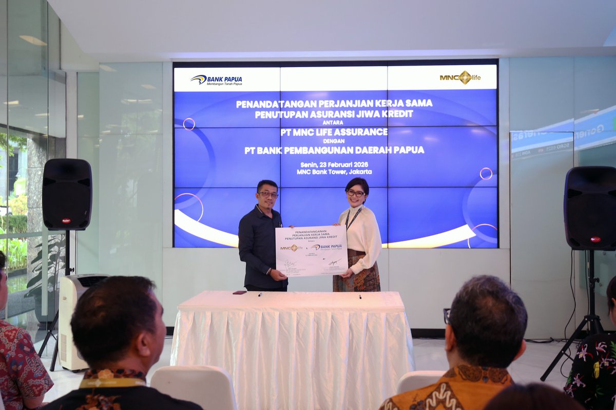 PT MNC Life Assurance resmi menggandeng PT Bank Pembangunan Daerah Papua

Kolaborasi ini memberikan perlindungan jiwa bagi nasabah pembiayaan KMG, KPR, KKB hingga Kredit Produktif—memberikan rasa aman bagi keluarga dan mendukung kualitas portofolio kredit yang berkelanjutan.