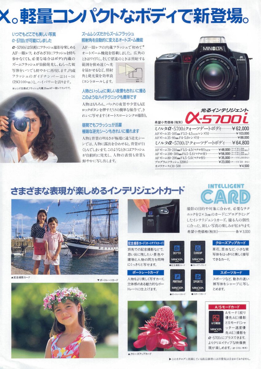 古いカメラあれこれ📷 バブル期のカメラ α-5700i インテリジェント
