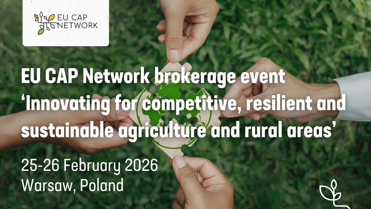 eucapnetwork's tweet photo. 2 events are covered today and tomorrow:
📍The brokerage event “Innovating for competitive, resilient and sustainable agriculture and rural areas” #BROInnovatingForAgriculture
📍The 4th Subgroup on ##LeaderCLLD and Territorial Development
Stay tuned on Facebook and LinkedIn! https://t.co/YxZZxCnr16